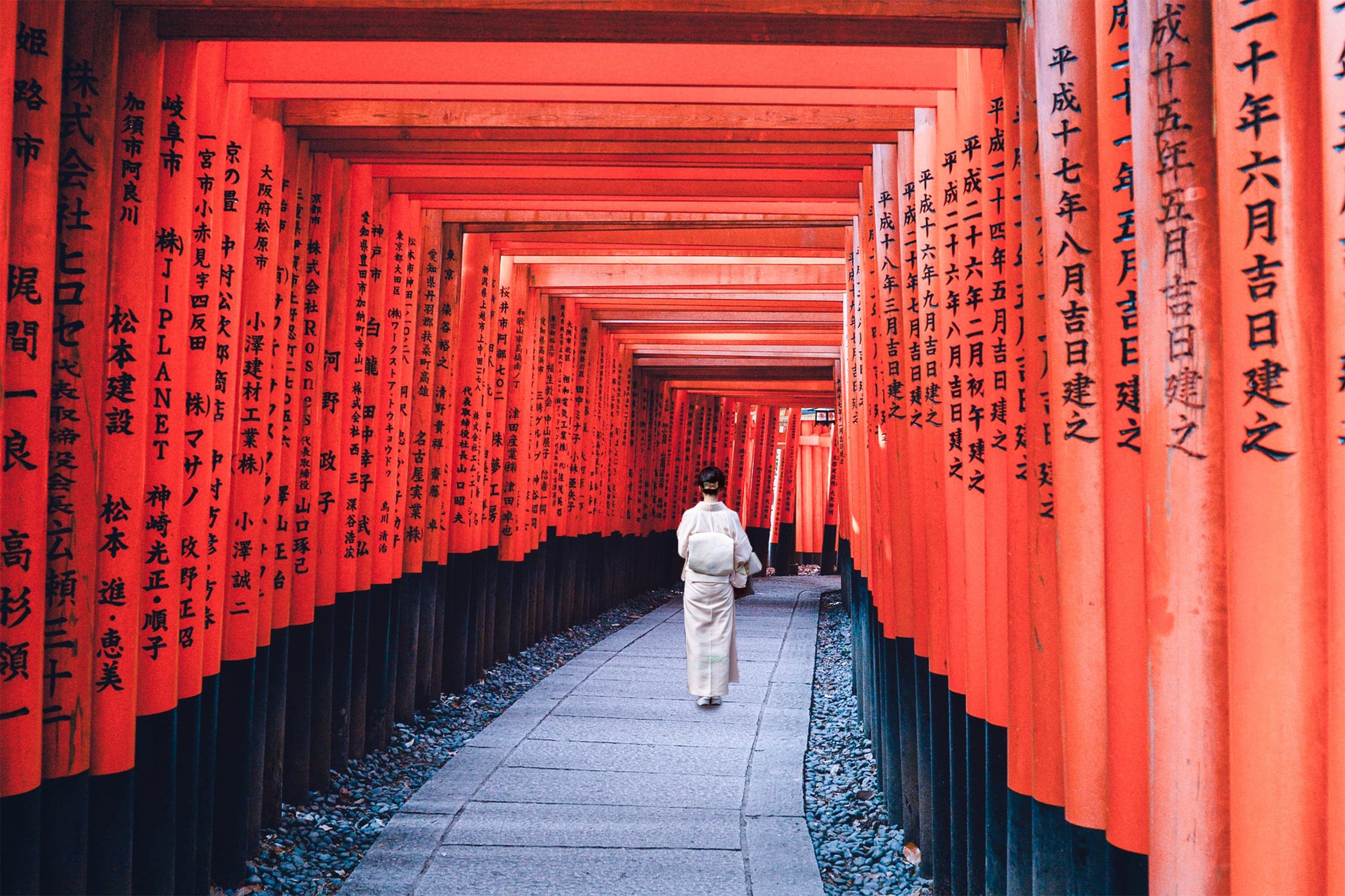 鳥居が続く参道。日本の販売パートナーを探す道のりのイメージ